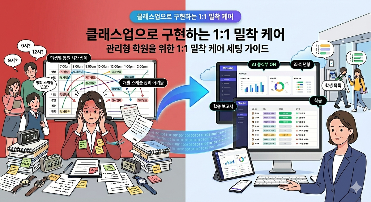 관리형 학원을 위한 세팅 가이드